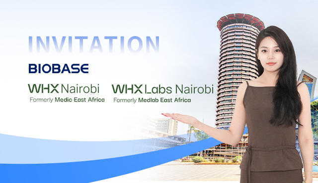 Biobase는 WHX Nairobi & WHX Labs Nairobi 2025에서 만나도록 초대합니다.