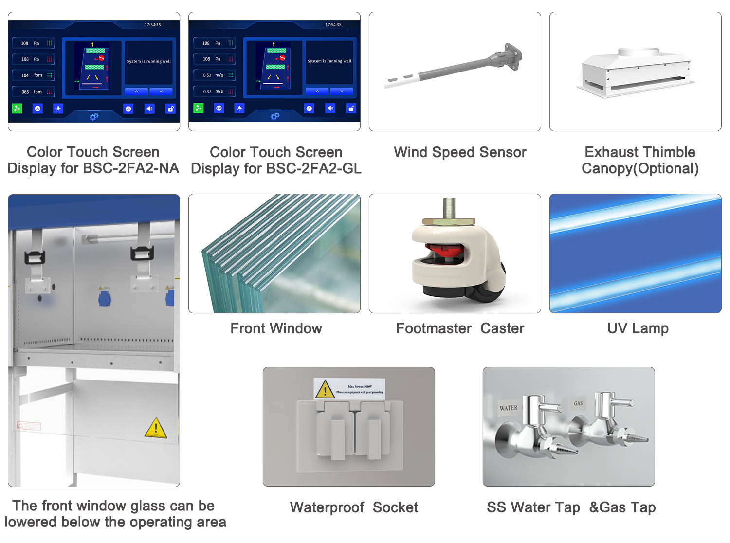 07-08 NSF Certified Class II A2 생물학적 안전 캐비닛