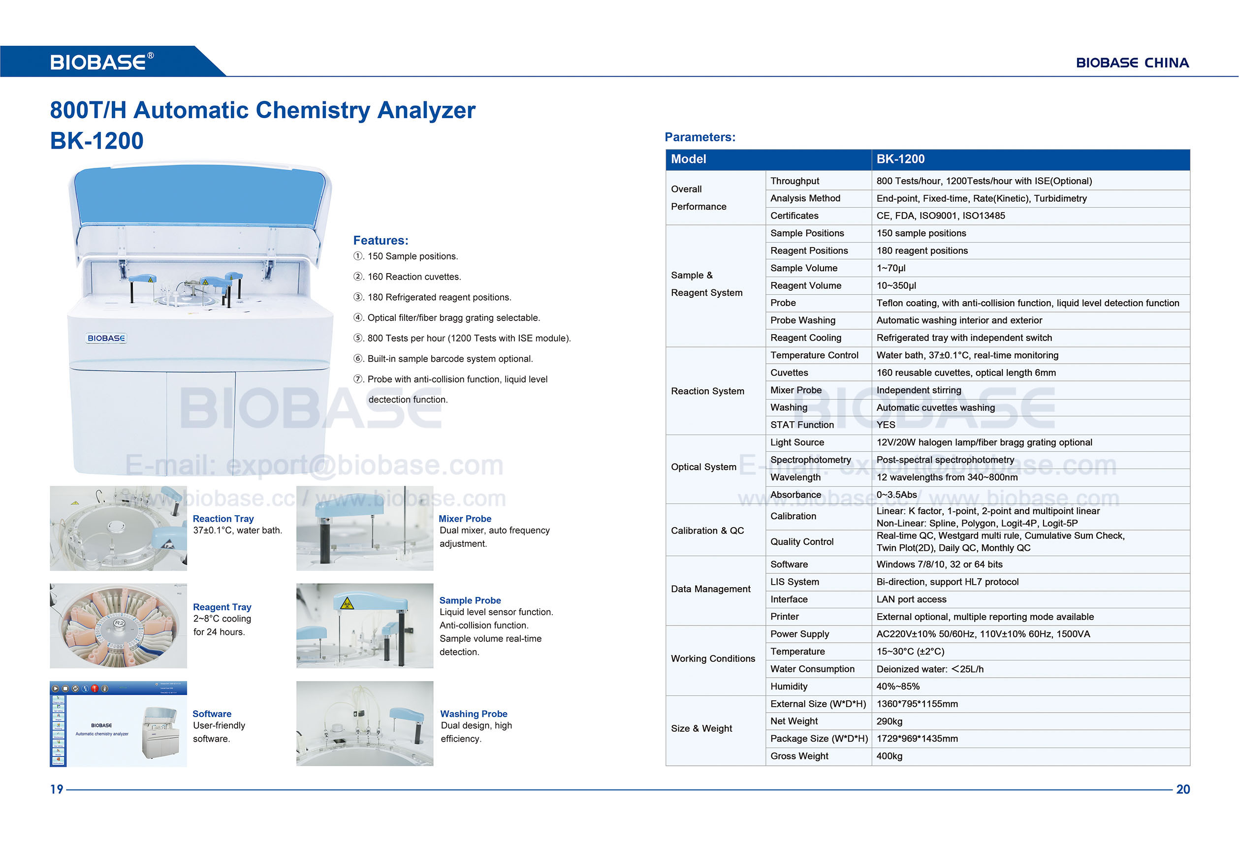 19-20 BK1200 자동 화학 분석기